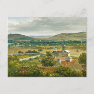 Panoramisk vy över Ile-de-Frankrike Vykort