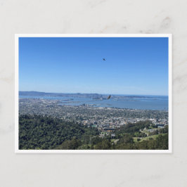 Panoramisk vy över San Francisco-siluett Vykort