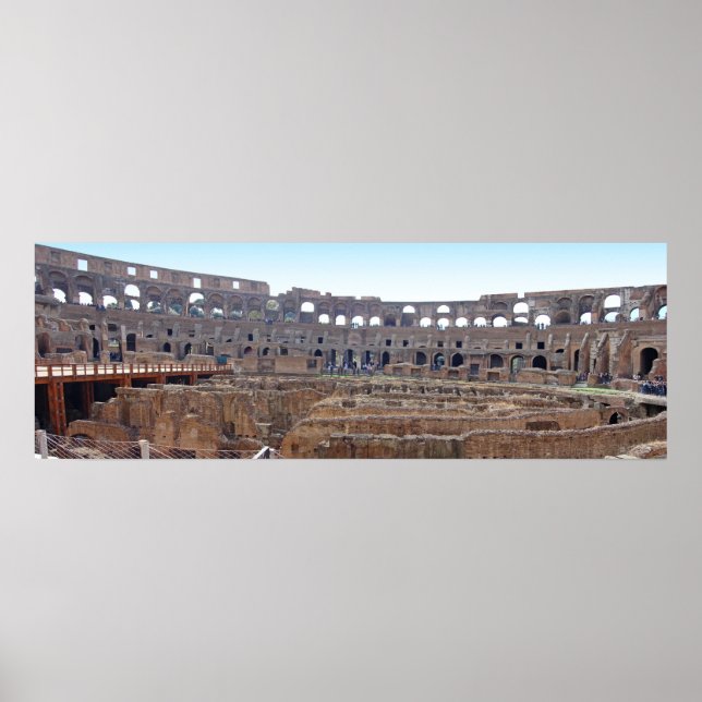 Panoramiska Colosseum i Rom, Italien Poster (Framsidan)