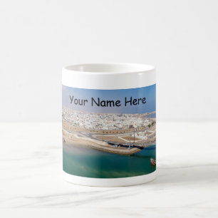 Panoramiska hamnen i Sur - Oman Kaffemugg