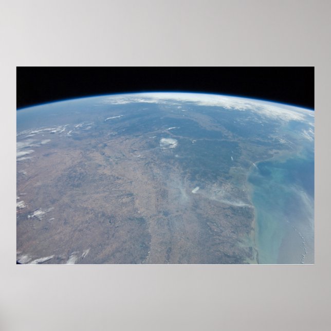 Panoramiska Texas och Mexikanska Bukt Poster (Framsidan)