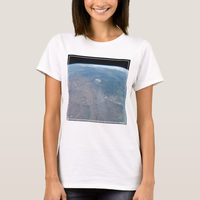 Panoramiska Texas och Mexikanska Bukt T Shirt (Framsida)