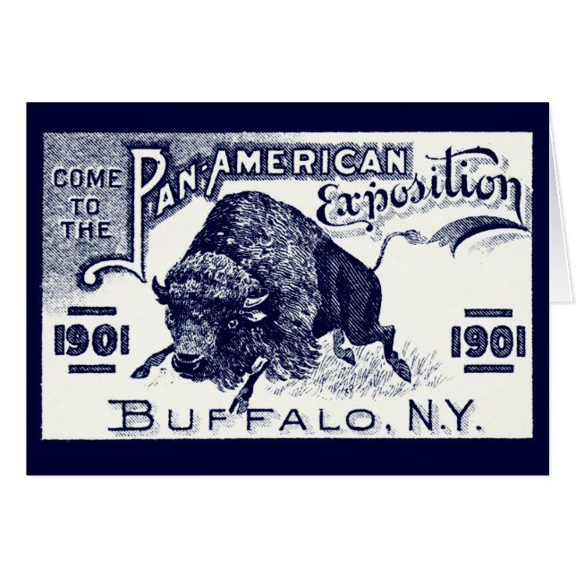 Panorera-Amerikan Expo 1901 OBS Kort (Framsidan Horizontal)