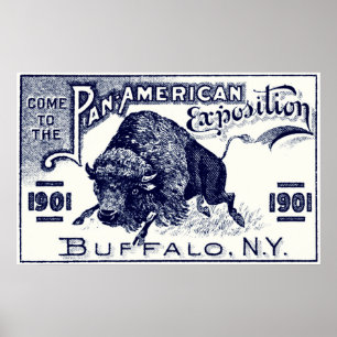 Panorera-Amerikan Expo 1901 Poster