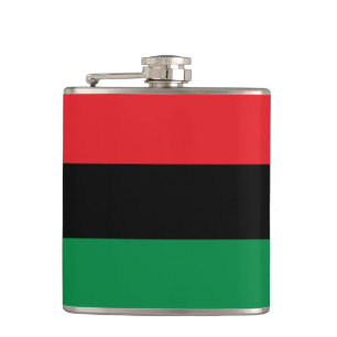 Panorera den afrikanska flagga, lyckliga Kwanzaa Fickplunta