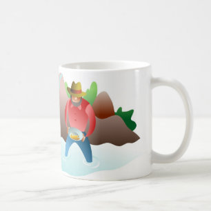 Panorera för guld kaffemugg