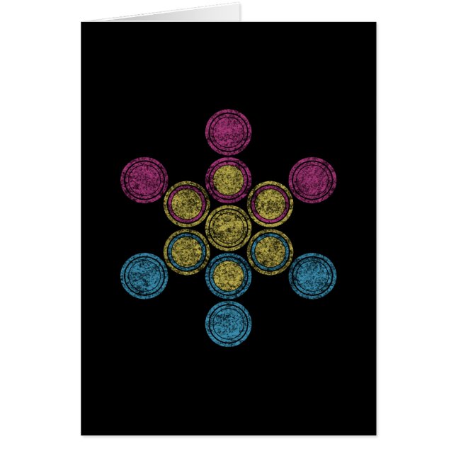 panorera Helig-cirklar Hälsningskort (Framsidan)