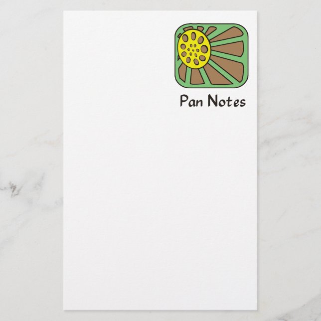 Panorera noterar stationärt brevpapper (Framsida)