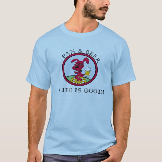 Panorera och ölskjortan t-shirt (Framsida)