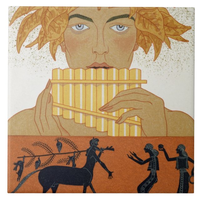 Panorera pipblåsaren, illustration från "Les Kakelplatta (Framsidan)