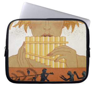 Panorera pipblåsaren, illustration från "Les Laptop Sleeve