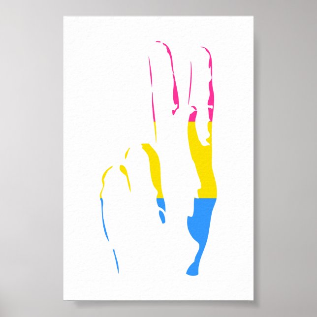 Panorera pride, fredstecken poster (Framsidan)