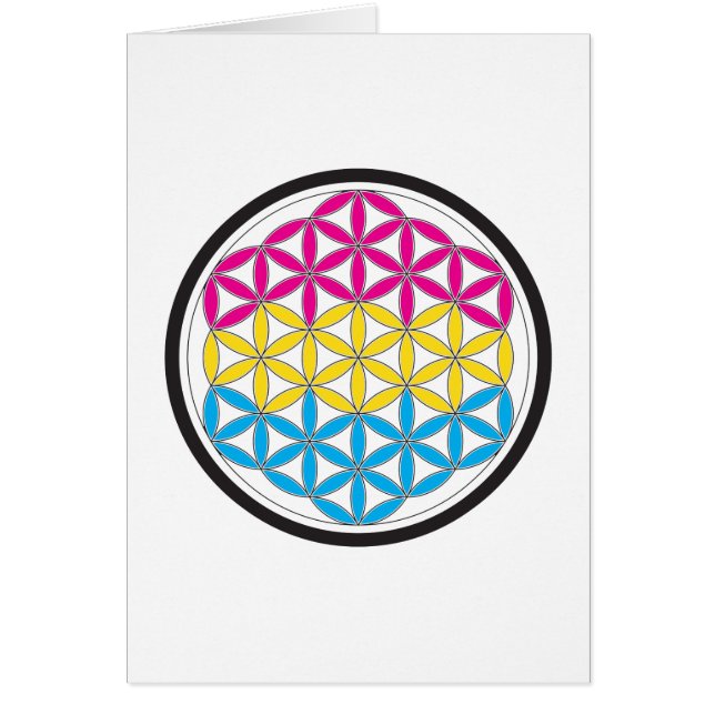 panorerad helig-geometri hälsningskort (Framsidan)