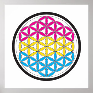 panorerad helig-geometri poster