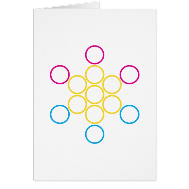 panorerade cirklar hälsningskort (Framsidan)
