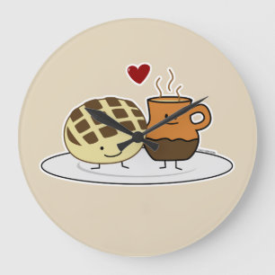 Panorerar sött bröd hoad choklad stor klocka