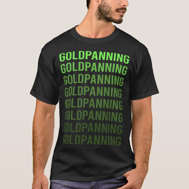 Panoreringspanelen Guld för vit övertoning T Shirt (Framsida)