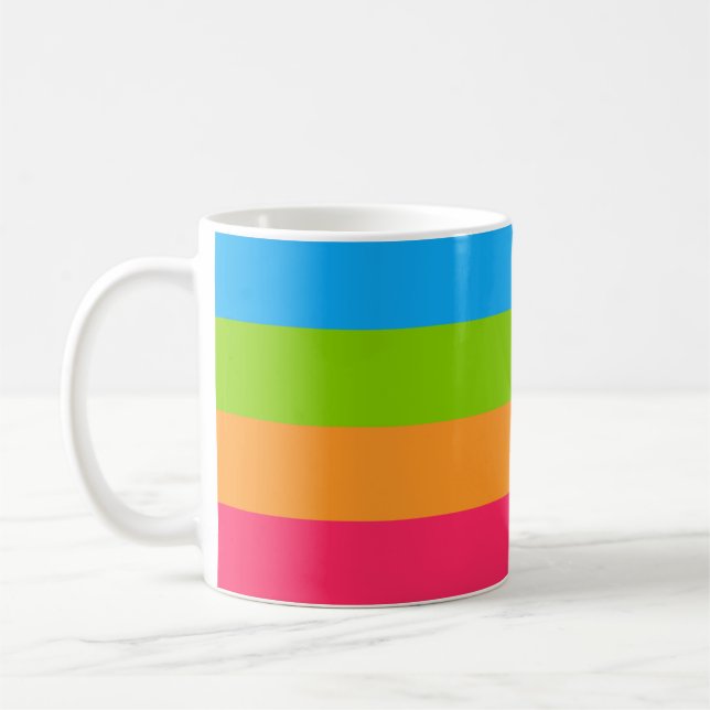 Panoromantiska stolthetsflagga kaffemugg (Vänster)