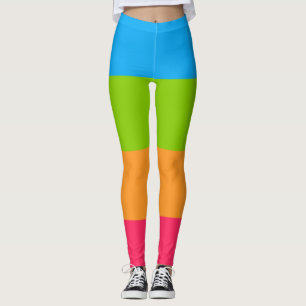 Panoromantiska stolthetsflagga leggings