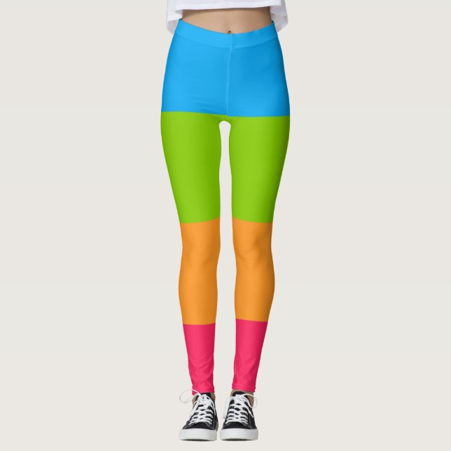 Panoromantiska stolthetsflagga leggings (Framsida)