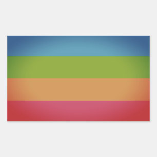 Panoromantiskt Pride Rektangulärt Klistermärke