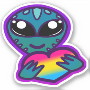 PanPridet Alien Sticker Klistermärken