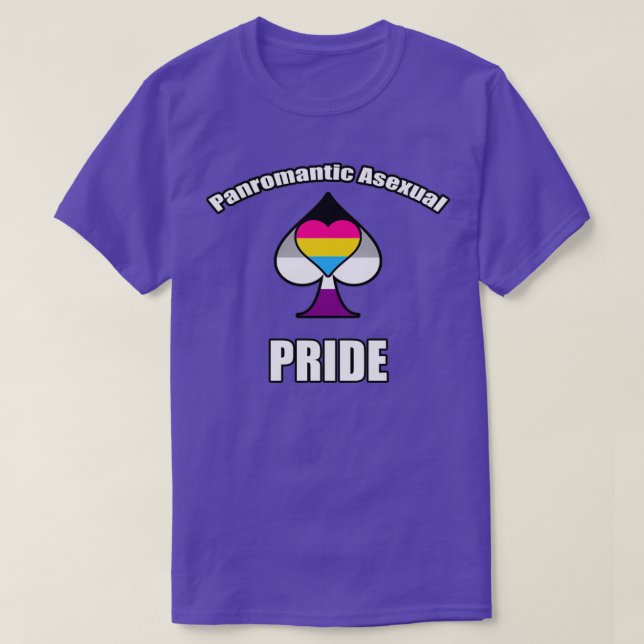 Panromantic Asexual Pride T Shirt (Design framsida)