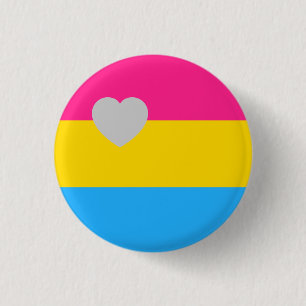 Panromantic flagga knapp