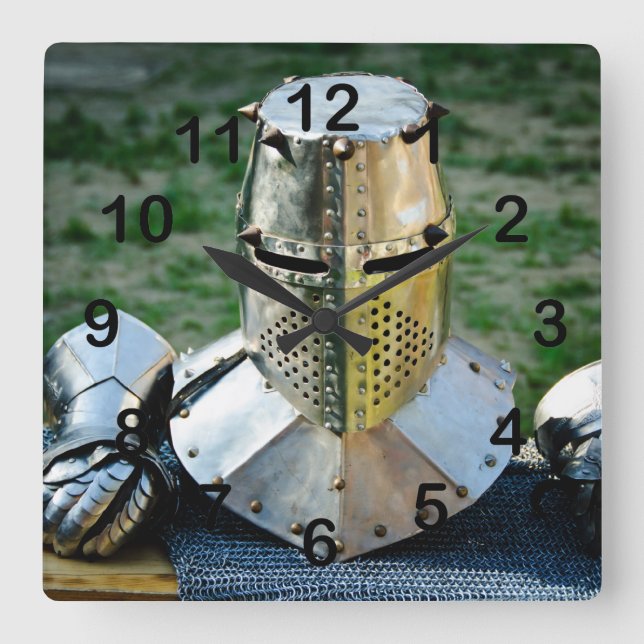 Pansar Fyrkantig Klocka (Framsida)