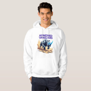 Pansar Vanguard - Robotisk Noshörning Hoodie