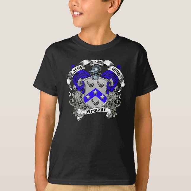 Pansarfamiljvapensköld T-shirt (Framsida)
