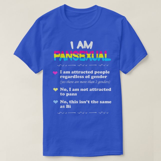 Panseual    DefinitionFunny Gay pride LGBT  T Shirt (Design framsida)