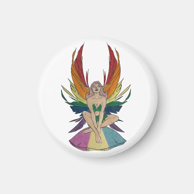 Pansexual Älva Magnet (Framsidan)