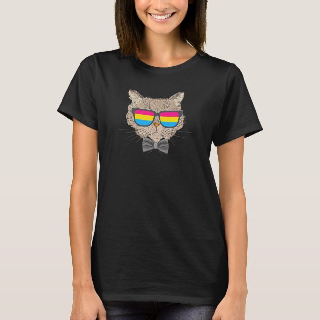Pansexual Cat Mamma Cat Pappa Trendig Cute Lgbtq P T Shirt (Framsida)