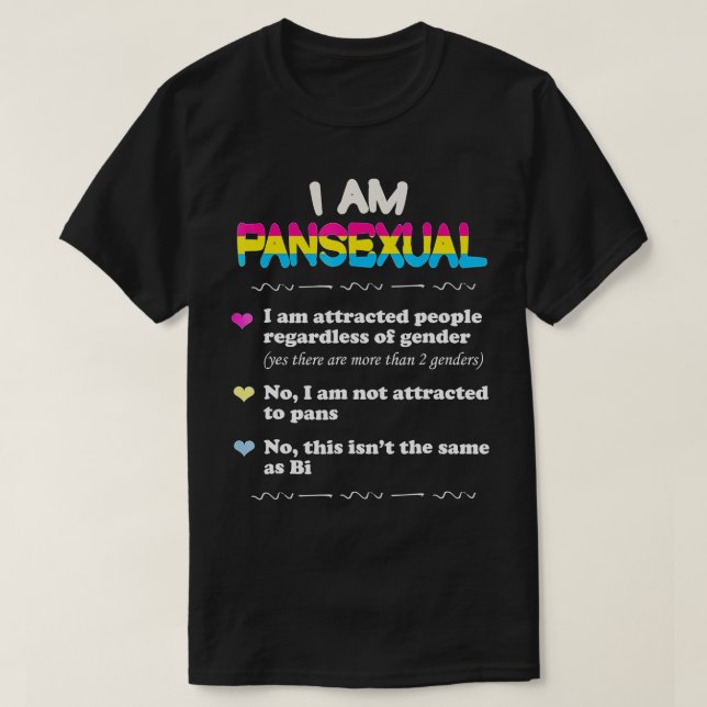 Pansexual Definition   Funny Gay Pride LGB  T Shirt (Design framsida)
