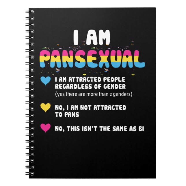 Pansexual Definition - LGBT Gay pride LGBT - LUNNY Anteckningsbok (Framsidan)