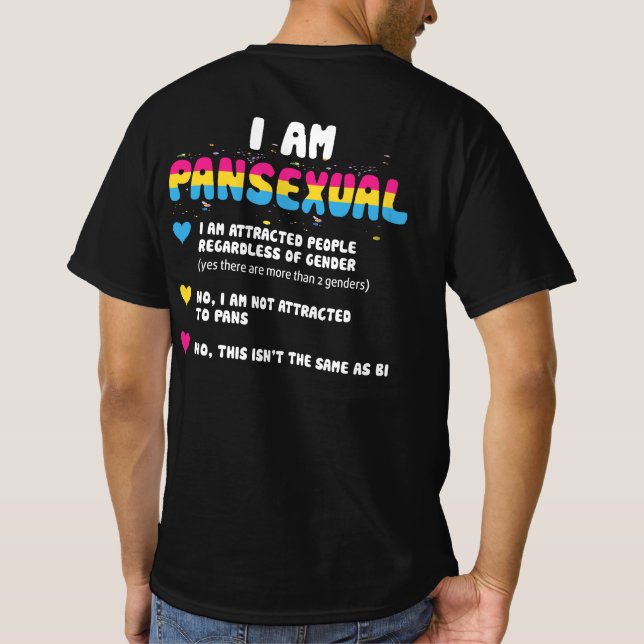 Pansexual Definition - LGBT Gay pride LGBT - LUNNY T Shirt (Baksida)