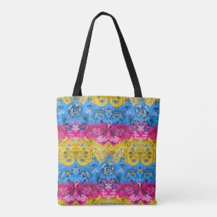 Pansexual Dragon Damask - Pridet Flagga Färg Tygkasse
