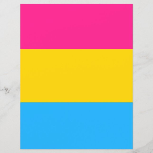 Pansexual Flag Papier (Framsida)