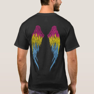 Pansexual Flagga - Angel Vingar T Shirt