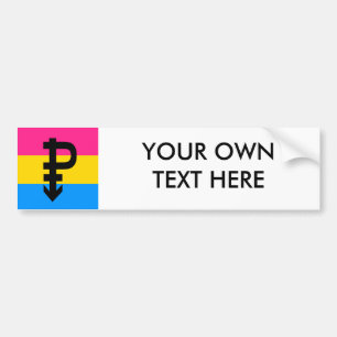 Pansexual flagga bildekal