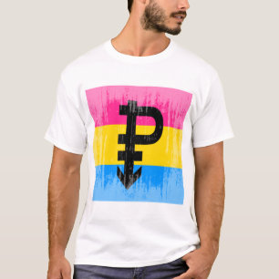 Pansexual flagga för vintage tee