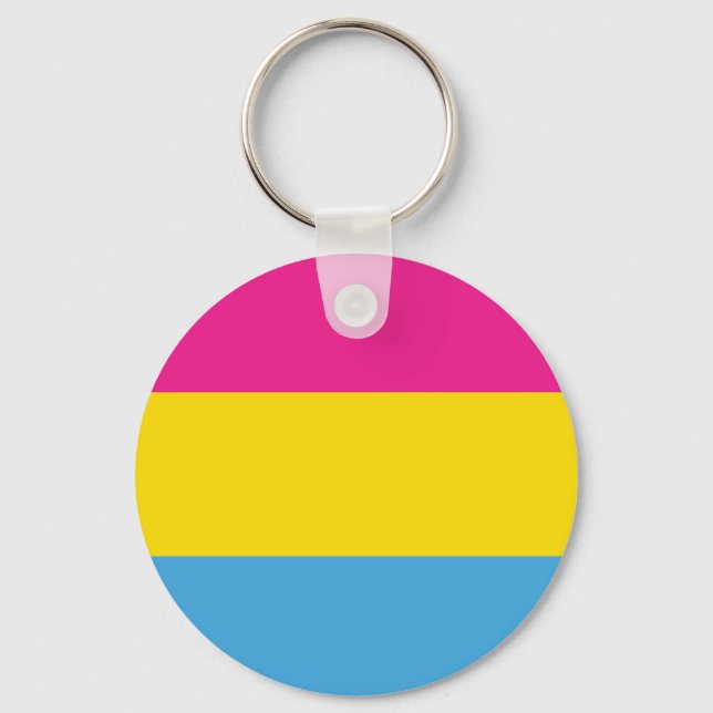 Pansexual Flagga Keychains Nyckelring (Framsida)