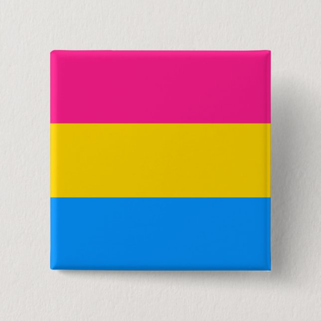 Pansexual flagga knapp (Framsida)