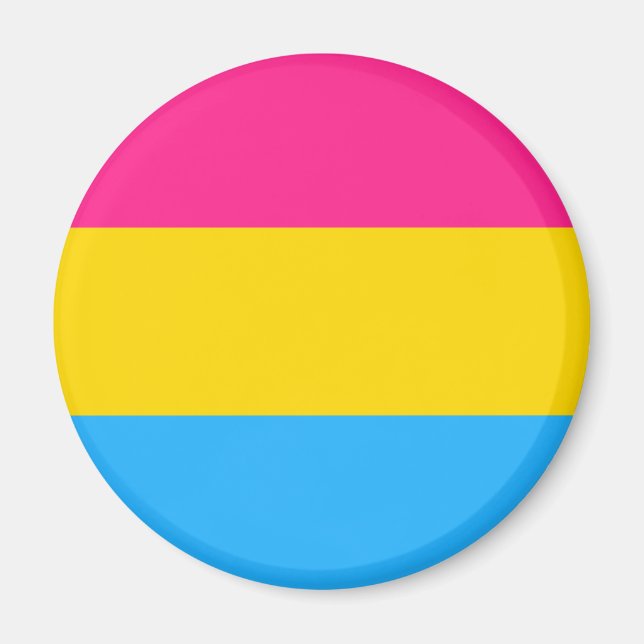 Pansexual Flagga Magnet (Framsidan)