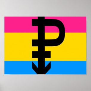 Pansexual Flagga Poster