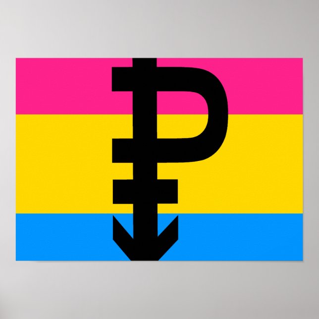 Pansexual Flagga Poster (Framsidan)