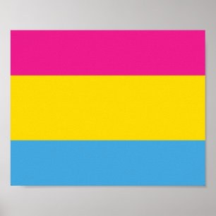 Pansexual flaggaaffischer poster