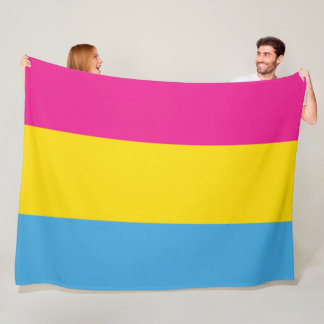 Pansexual flaggaullfiltar fleecefilt