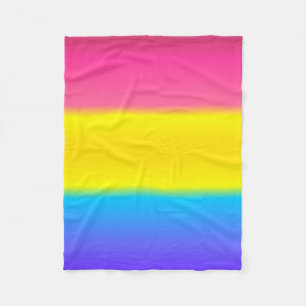 Pansexual Geebots panorerar flagga för Fleecefilt